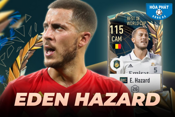 Eden Hazard là một trong những tiền đạo cánh trái được đánh giá cao trong FIFA Online 4