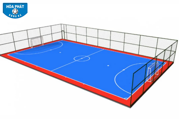 Sân futsal yêu cầu mặt sân phải bằng phẳng và không có bất kỳ sự thô nhám nào